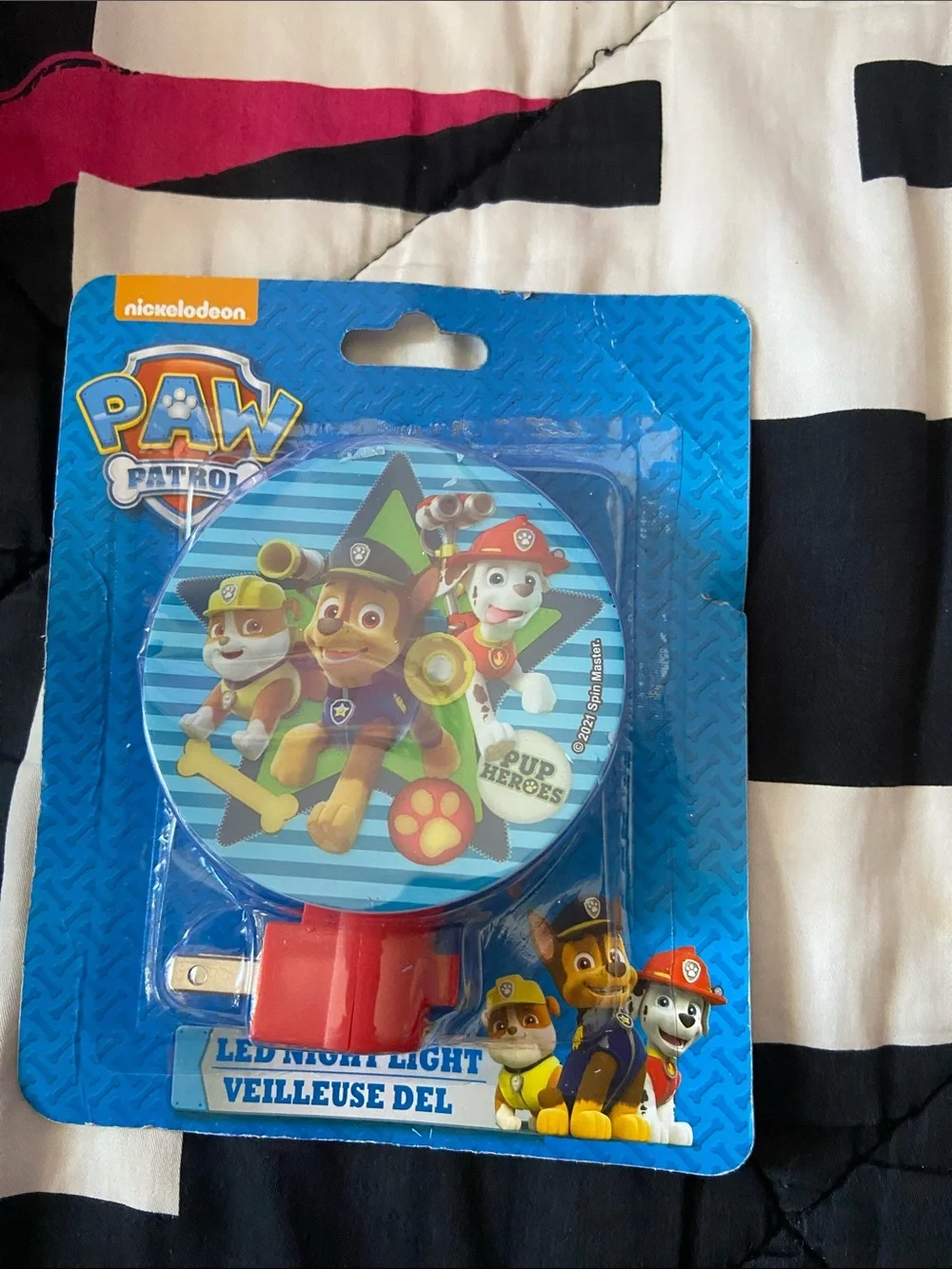 Paw Patrol LED Plug-In Night Light in Blue and Red